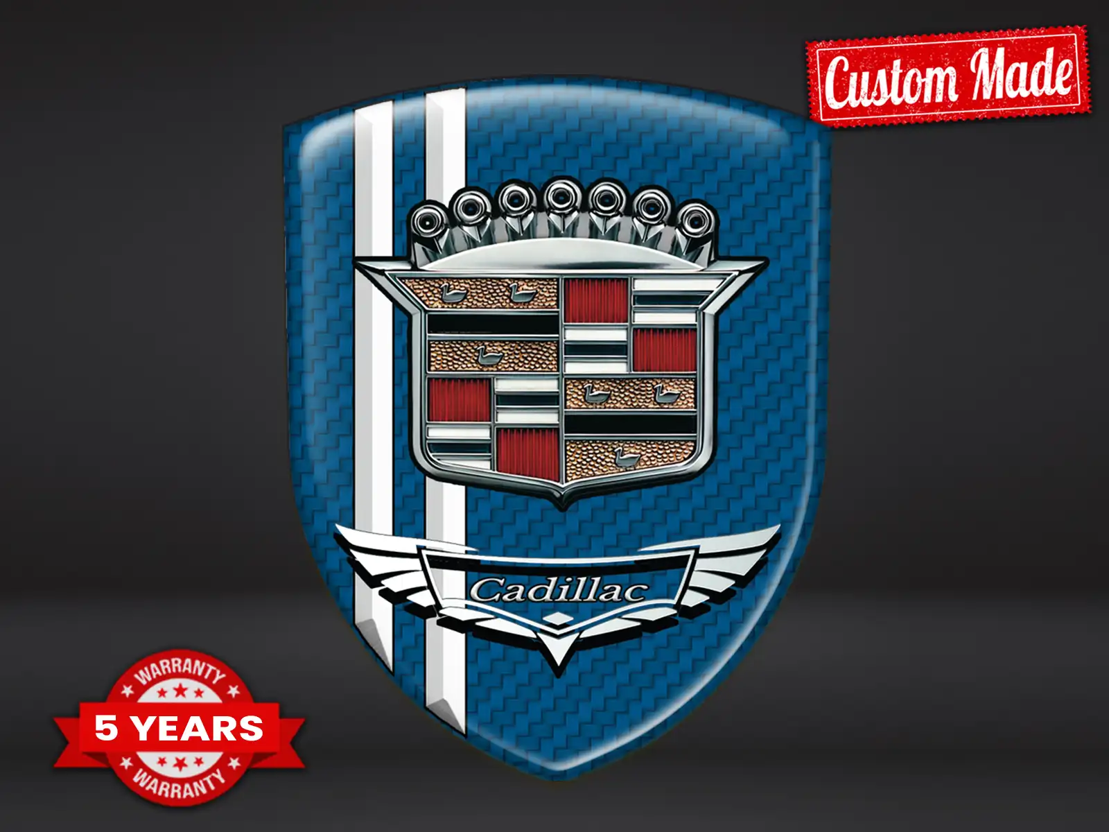 Cadillac Auto-Service-Aufkleber Tuning Max Robust Minimal